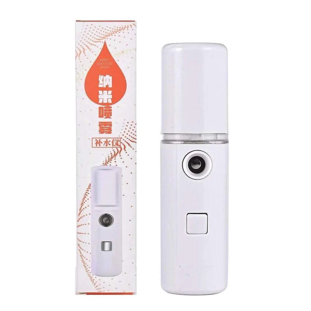 Portable Facial Steamer with versatile mist settings in white packaging.