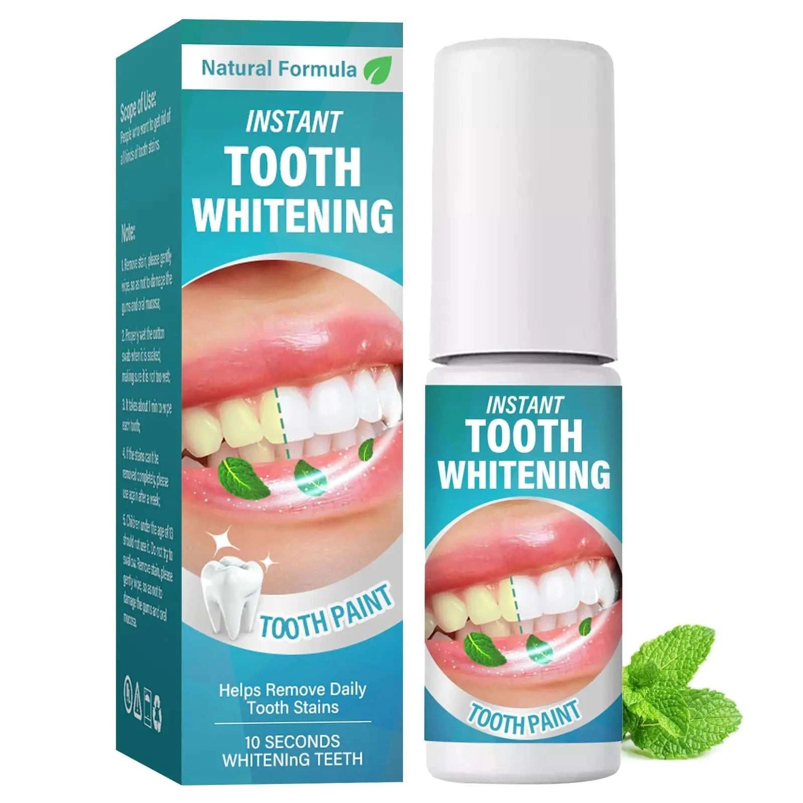 Bright Smile Teeth Whitening Kit with natural formula tooth paint for instant stain removal and brighter teeth