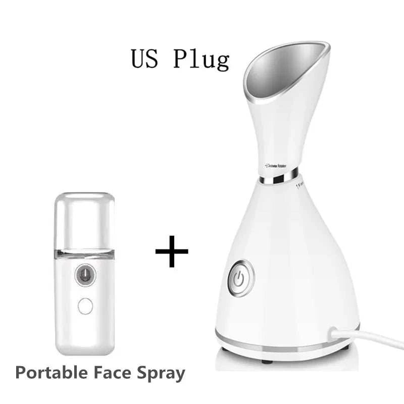 Face Steamer SPA Facial Humidifier Vaporizer with portable face spray for skin hydration and care.