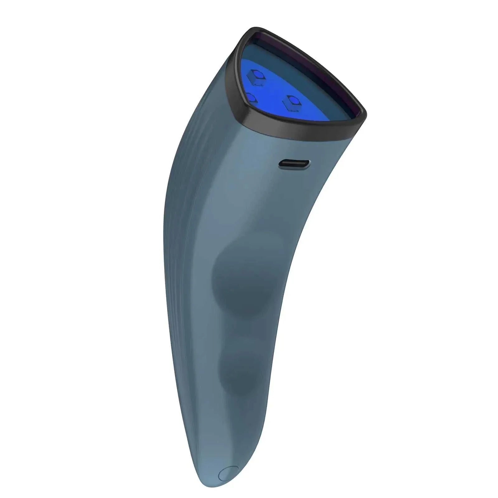 SkinGlow Dual LED acne treatment device with ergonomic handle and blue light therapy panel