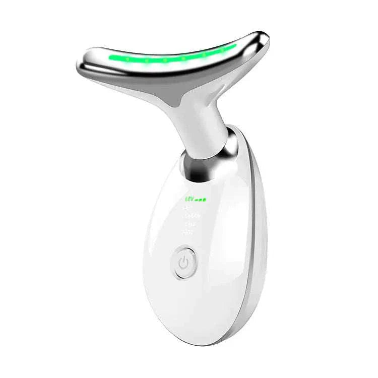White beauty device with LED light for anti-wrinkle treatment