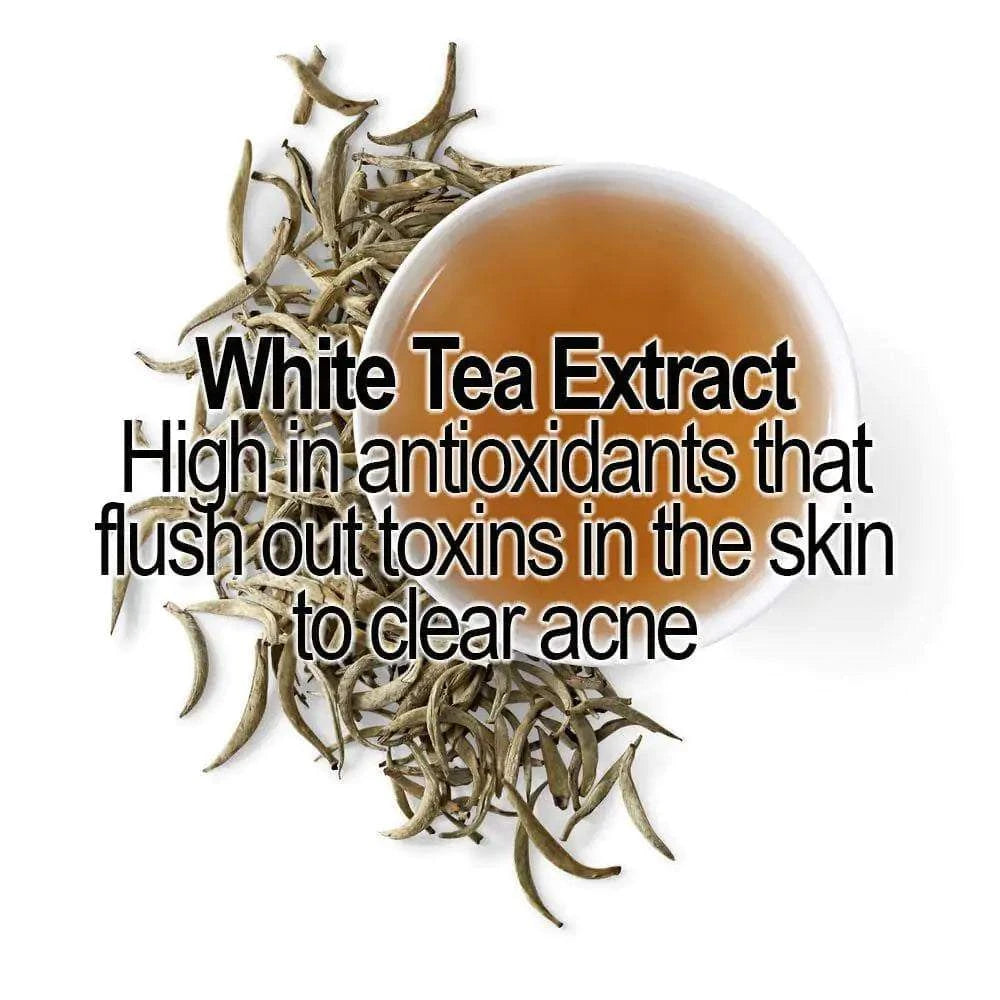 White tea extract with antioxidants to clear acne in HydraBoost Hyaluronic Serum