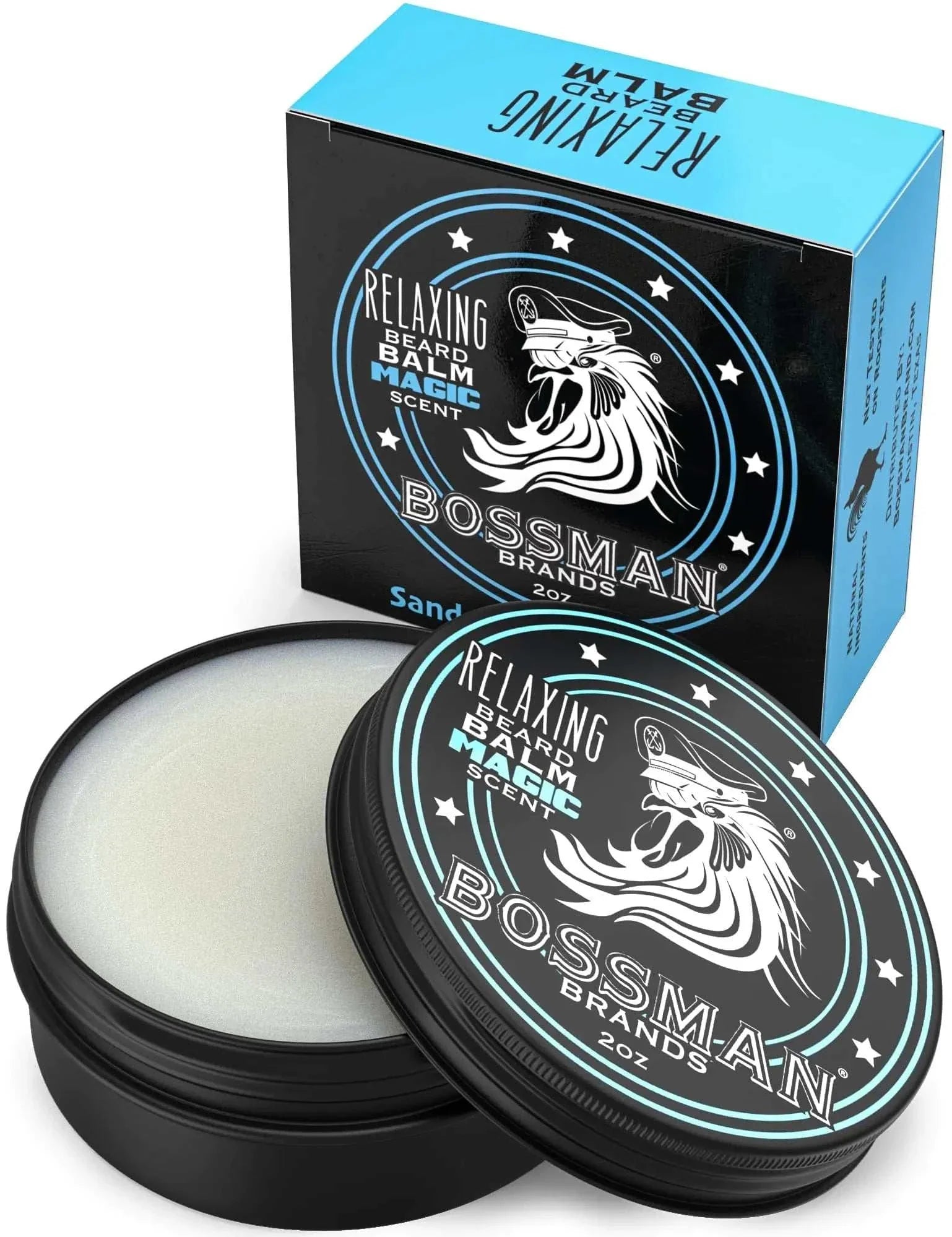 Bossman Beard Balm relaxing balm with magic scent for softening and thickening beard hair