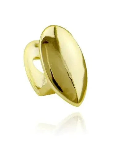 gold shiny bucktooth grill cap for teeth hip-hop style accessory