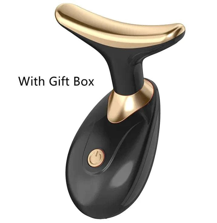 Mini Electric Facial Massage Tool with gift box, compact design for skin rejuvenation and relaxation.