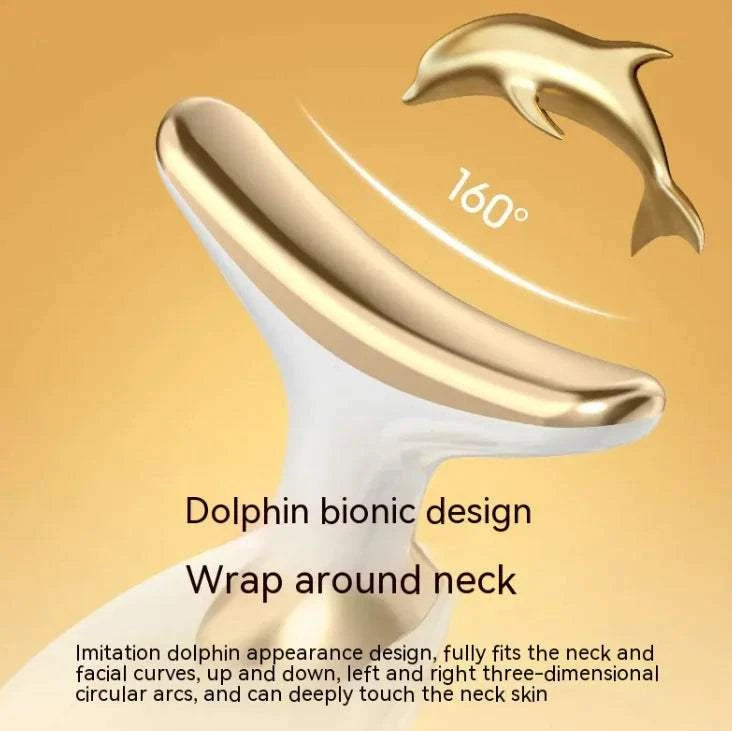Mini Electric Facial Massage Tool with dolphin bionic design for enhanced skin rejuvenation.