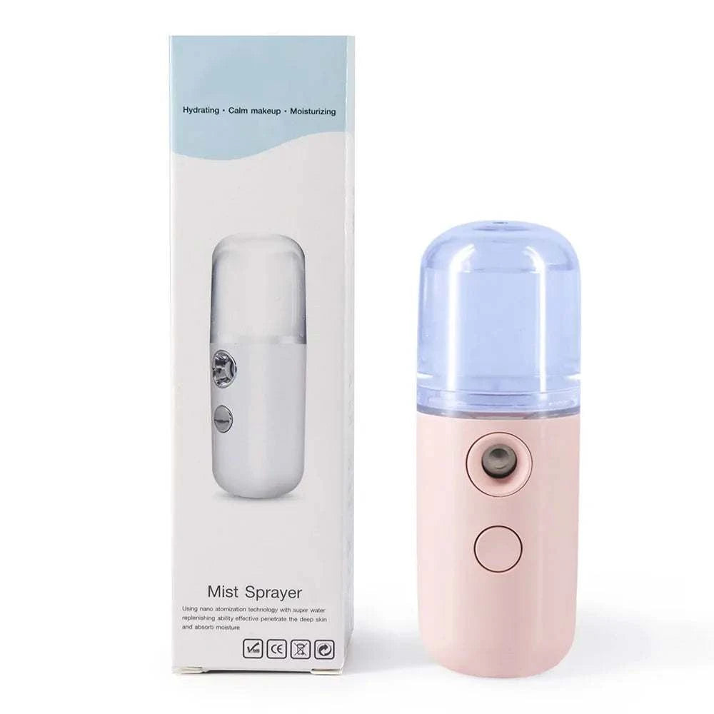 Portable facial steamer with sleek design, perfect for skincare routine enhancement.