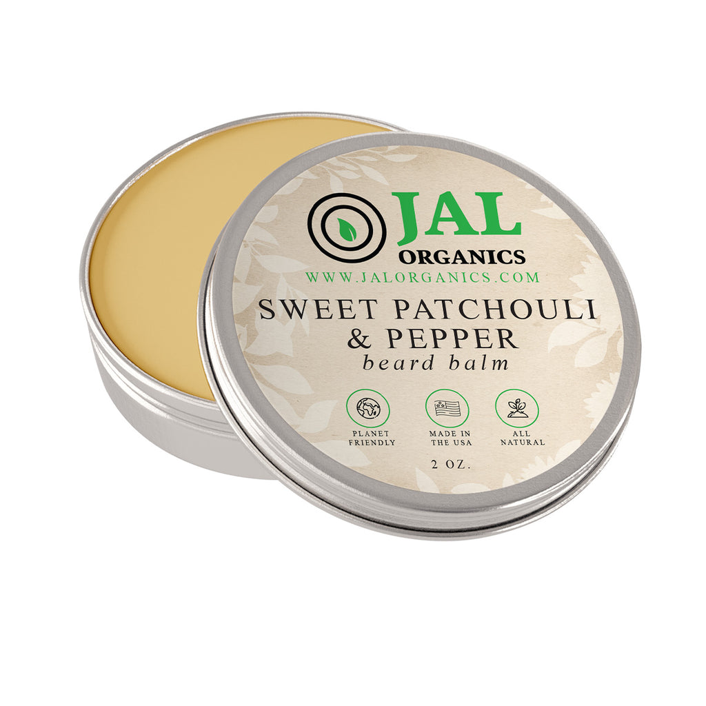 JAL Organics Sweet Patchouli and Pepper Beard Balm