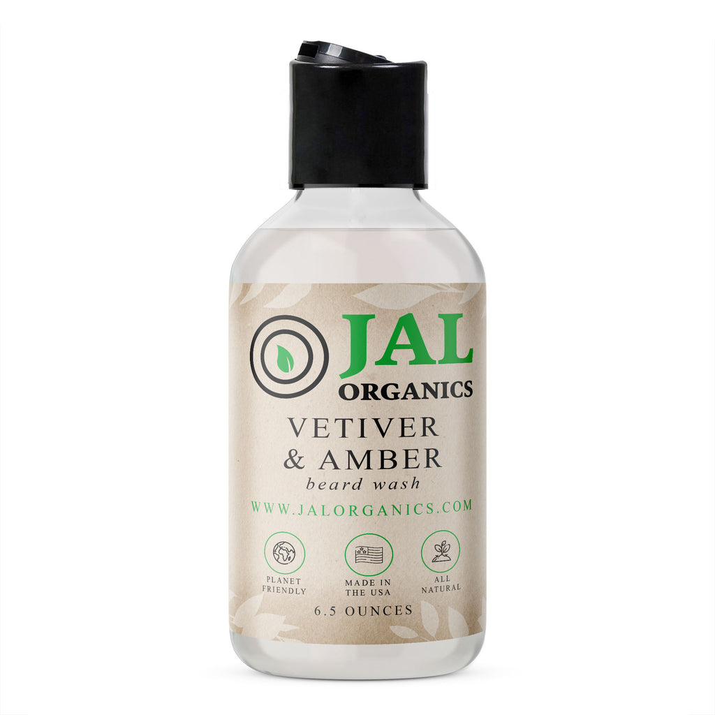 JAL Organics Vetiver and Amber Beard Wash