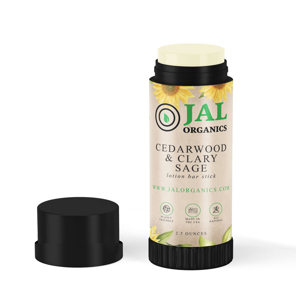 JAL Organics Cedarwood and Clary Sage Lotion Bar Stick