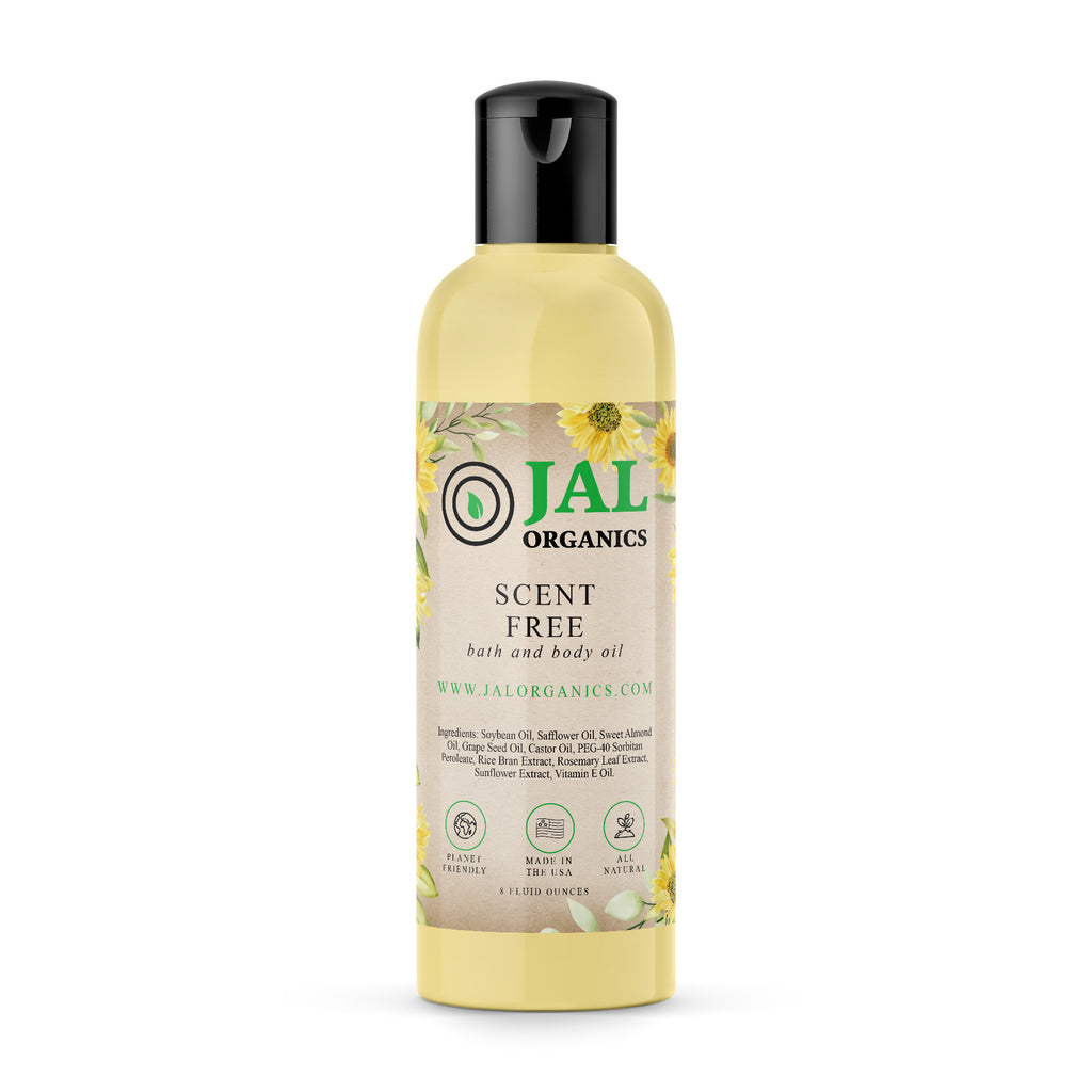 JAL Organics Scent Free Bath and Body Oil
