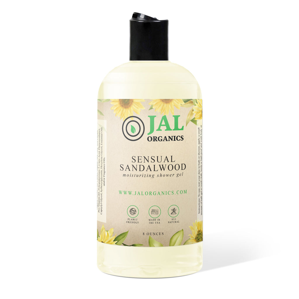 Sensual Sandalwood Moisturizing Shower Gel (Sulfate Free) by JAL Organics